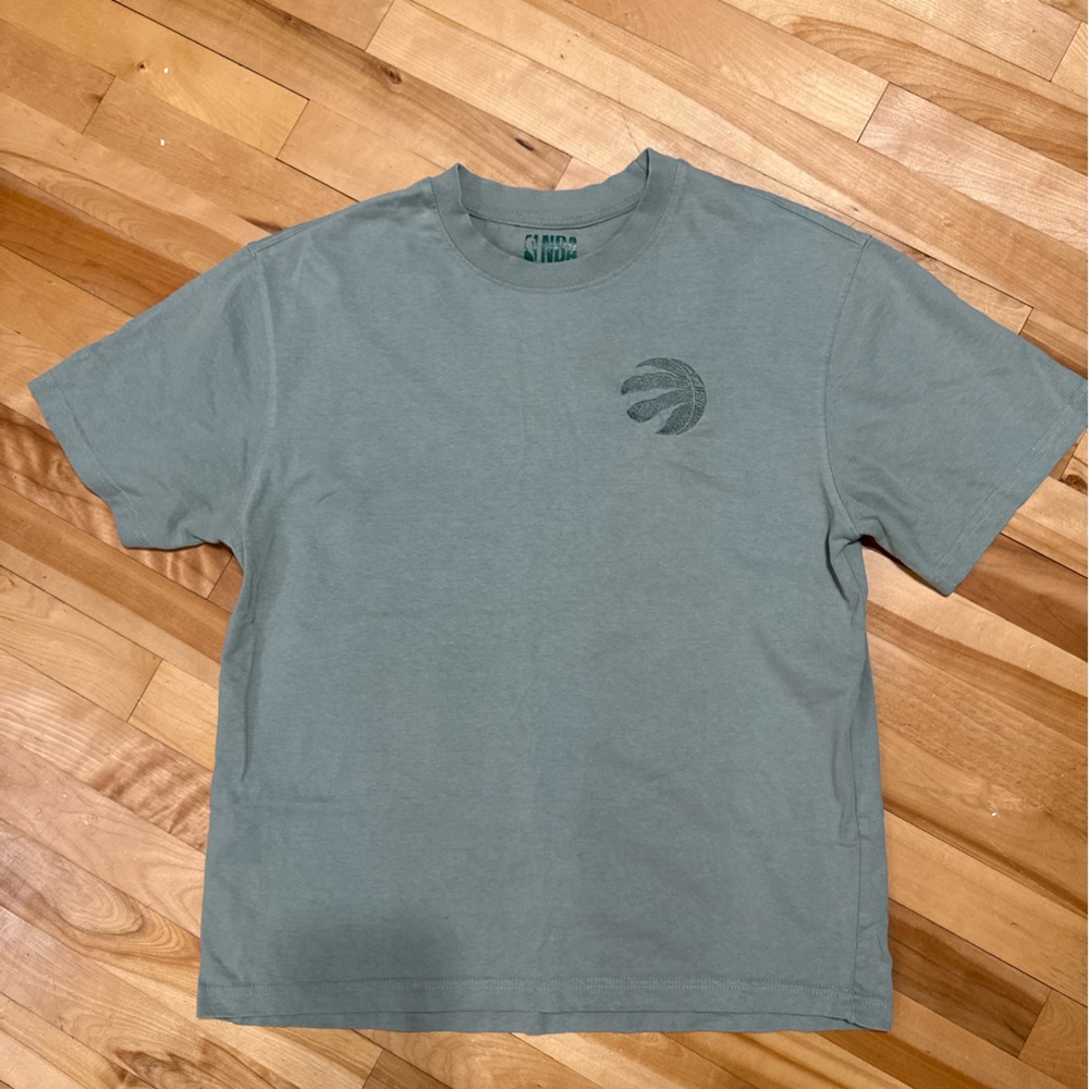 NBA Green Raptors Tee with Green Logo